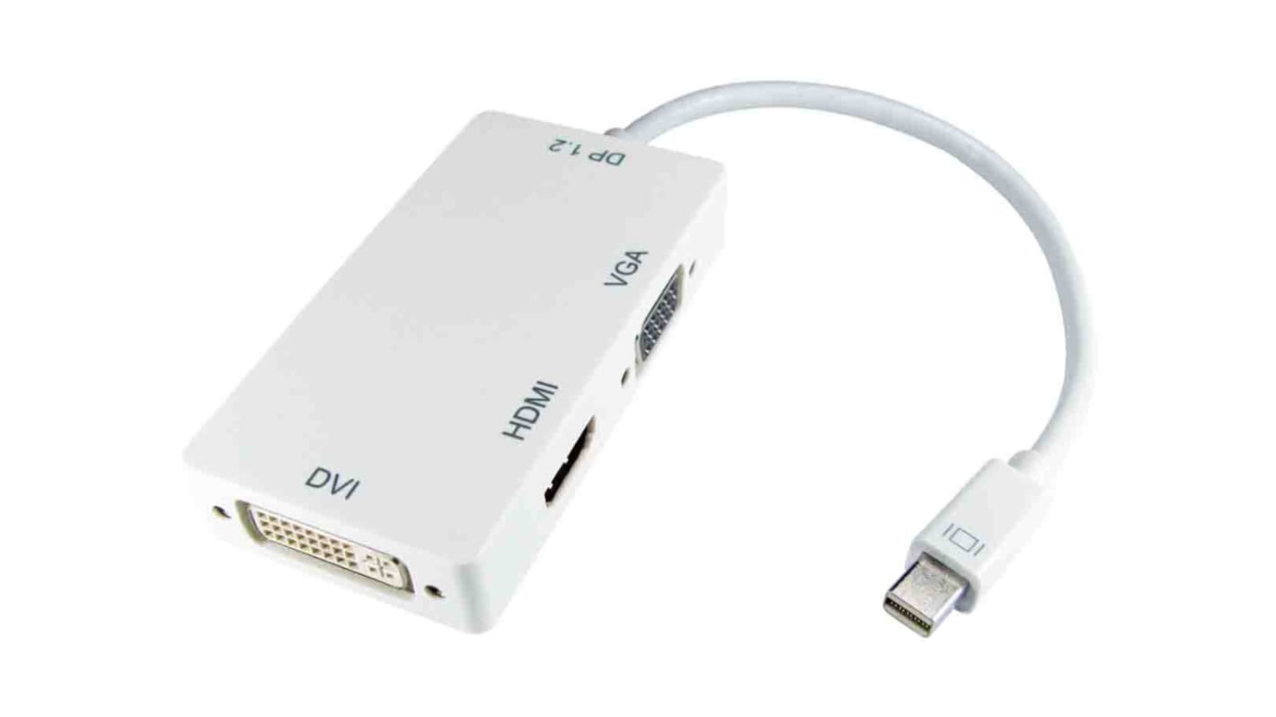 RS PRO HDMI Adapter, Female HDMI, DVI, VGA to Male Mini DisplayPort