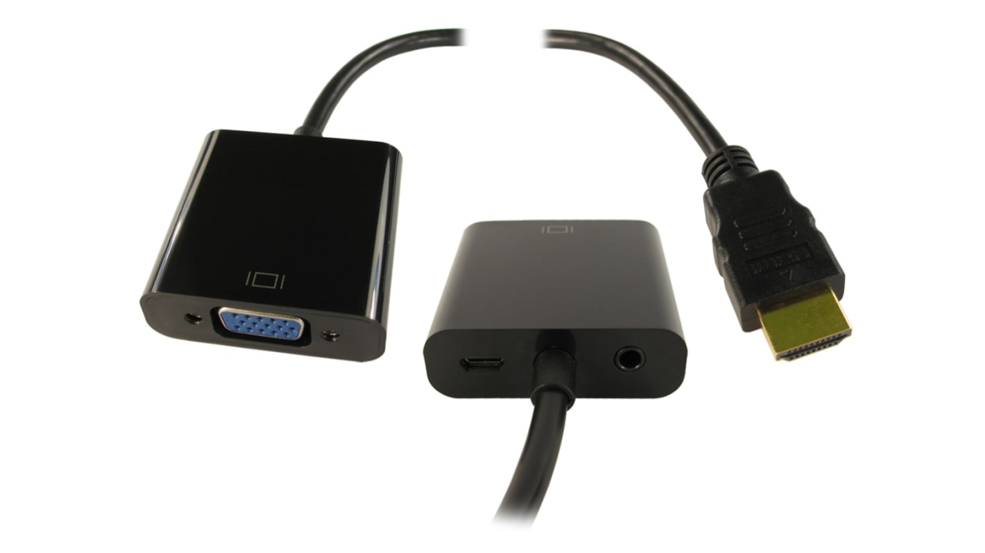 RS PRO AV Adapter, Male HDMI to Female VGA