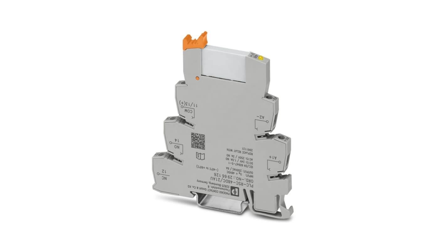 Phoenix Contact Interface Relay, DIN Rail Mount, 48V dc Coil, SPDT