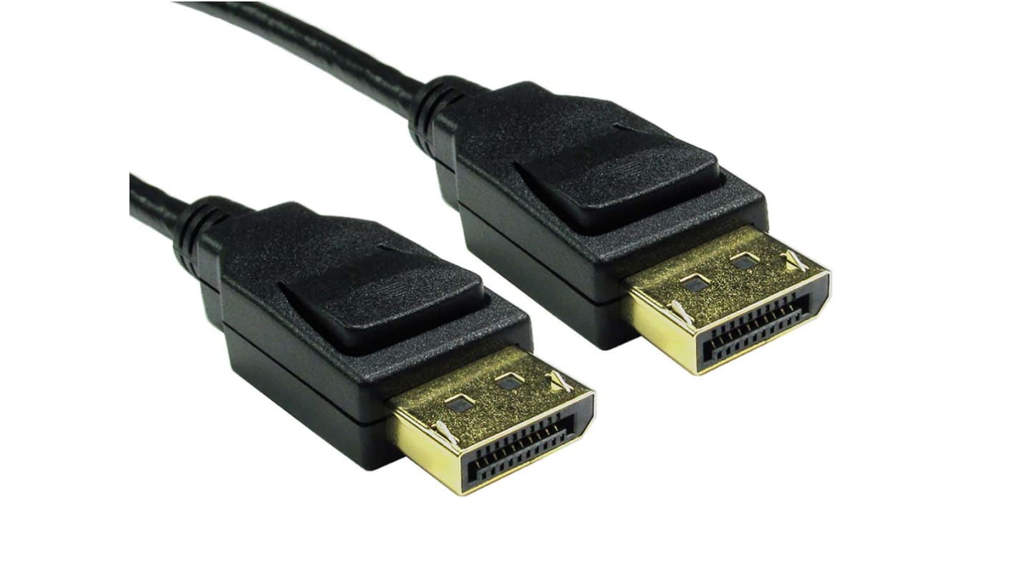 RS PRO Male DisplayPort to Male DisplayPort, PVC  Cable, 8K, 3m