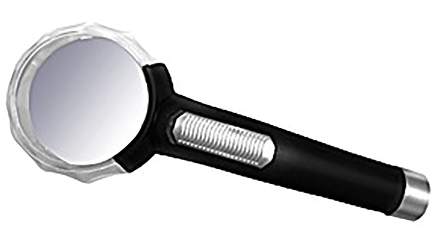 Lente di ingrandimento RS PRO, ingrandimento 5X, Ø 65mm, con luce