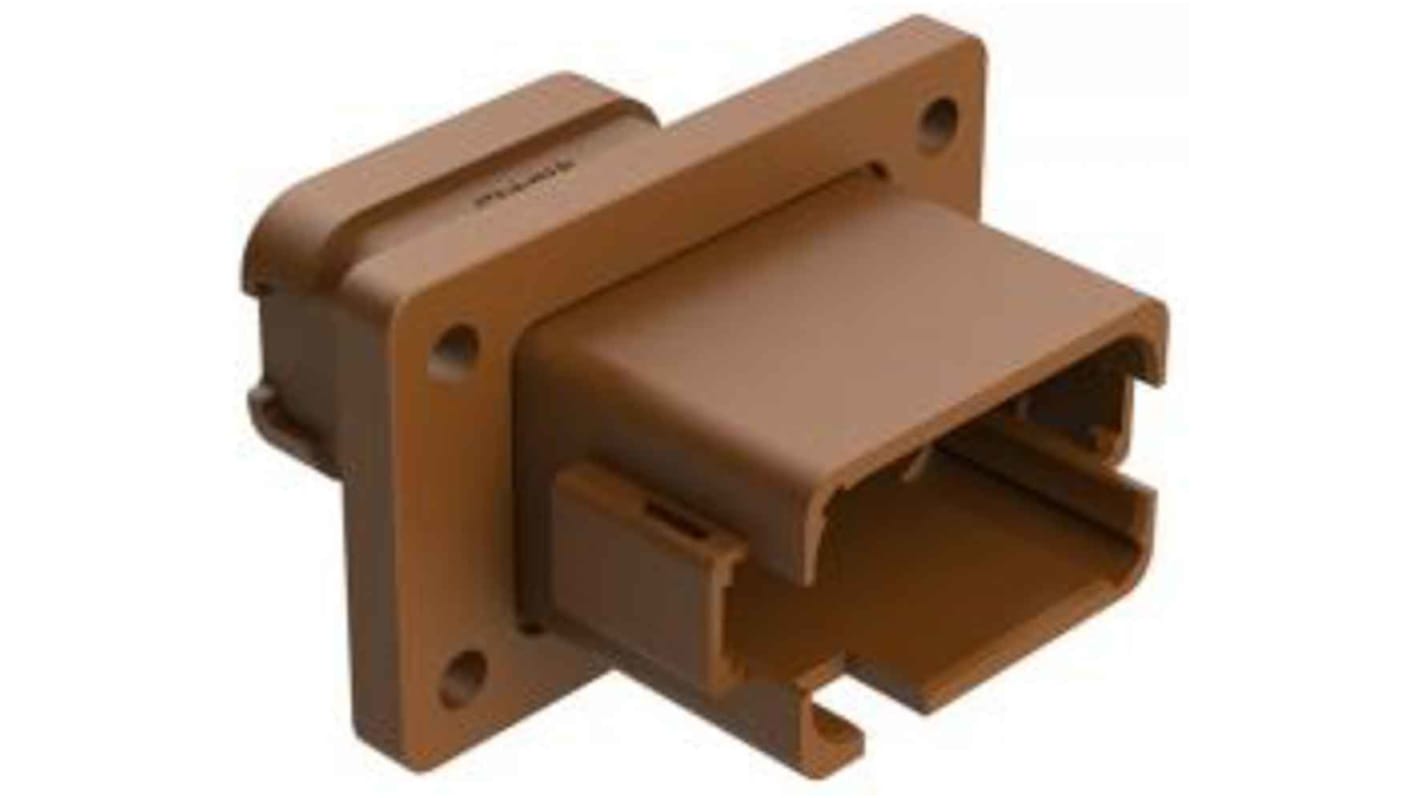 Amphenol Industrial, AT Automotive Connector Plug Brown Panel Mount 12 Way AT04-12PD-BL05