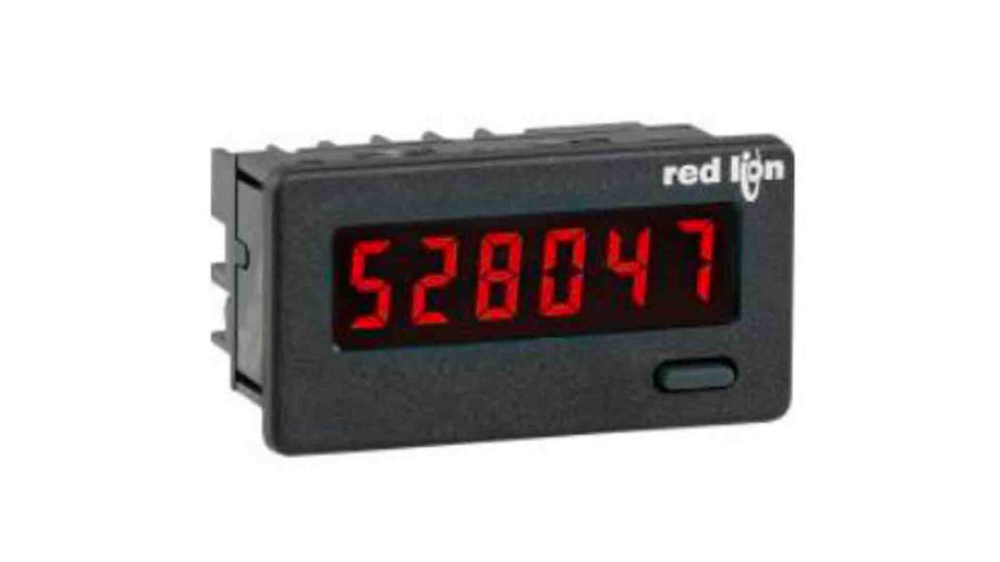 Red Lion CUB4L0 Counter, 6 Digit LCD, 9 → 28 V dc