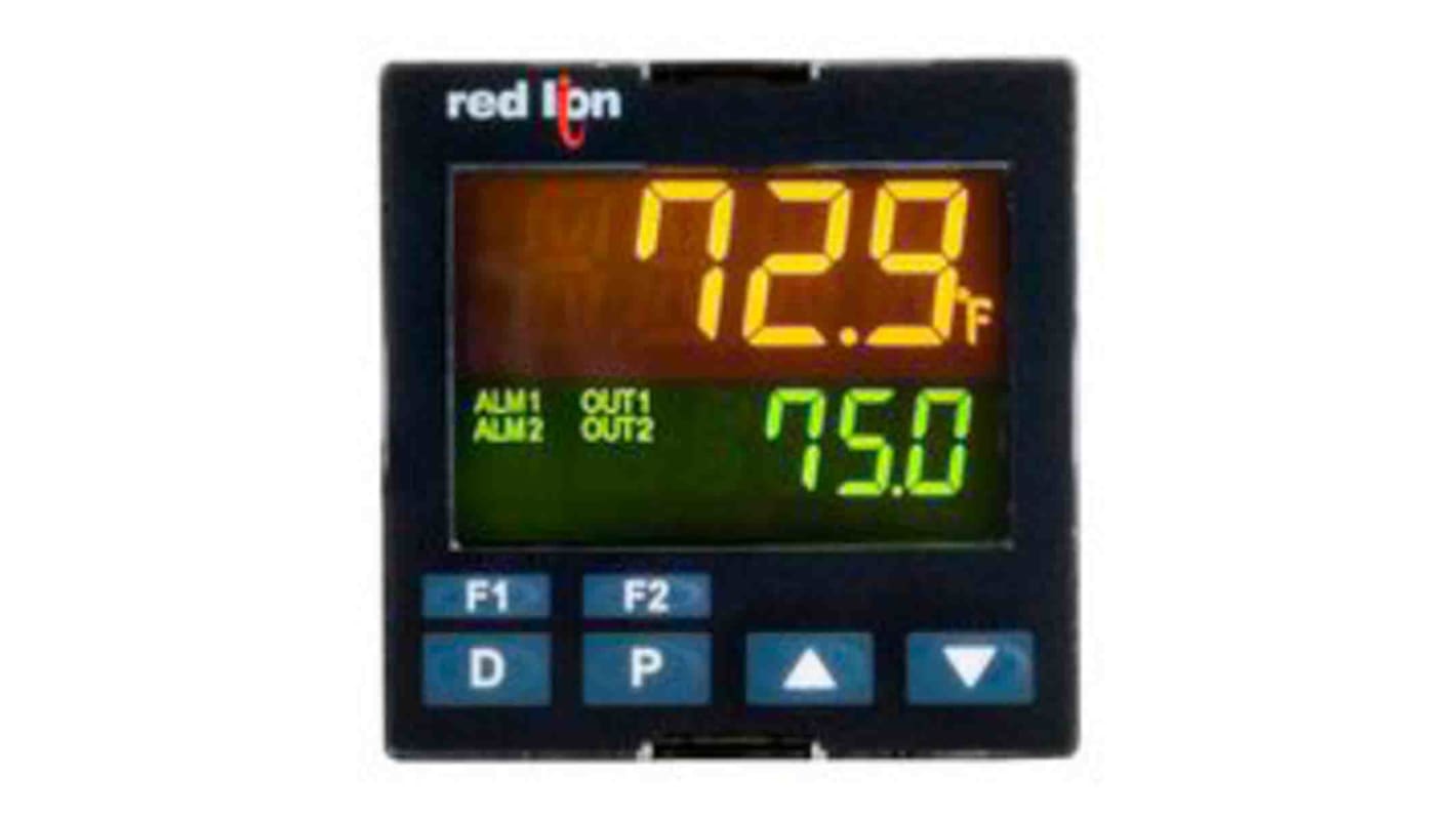 Regulator temperatury PID panelowy Red Lion Uz: 100 240 V AC wyjście Układ logiczny/przekaźnik półprzewodnikowy,