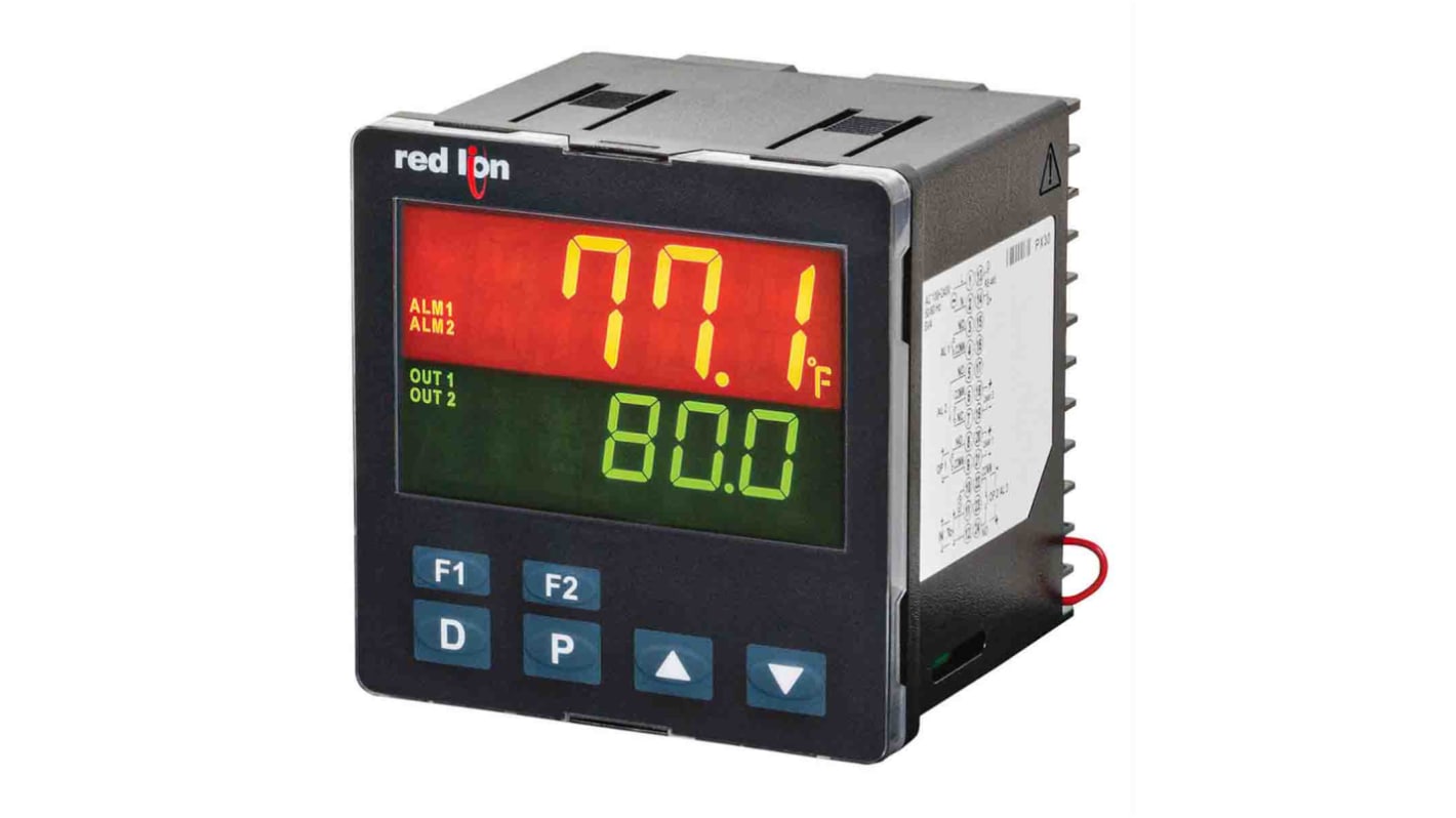 Rs-Online Termoregolatori PID Red Lion PXU 100 240 V c.a. 95.8 x 95.8mm 2 uscite 4 -20 mA c.c. relè