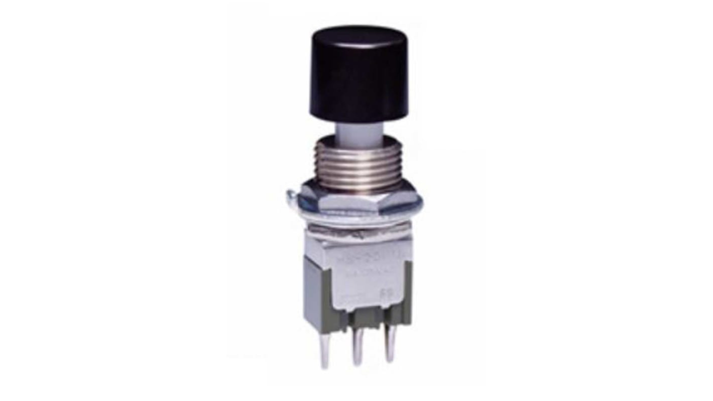 Interruptor de Botón Pulsador En Miniatura NKK Switches, SPDT, (On)-(On), 30V, Montaje en Panel, IP67