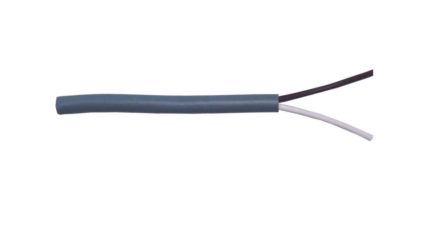 RS PRO Data Cable, 2 Cores, 0.14 mm², Unscreened, 26 AWG, 100m
