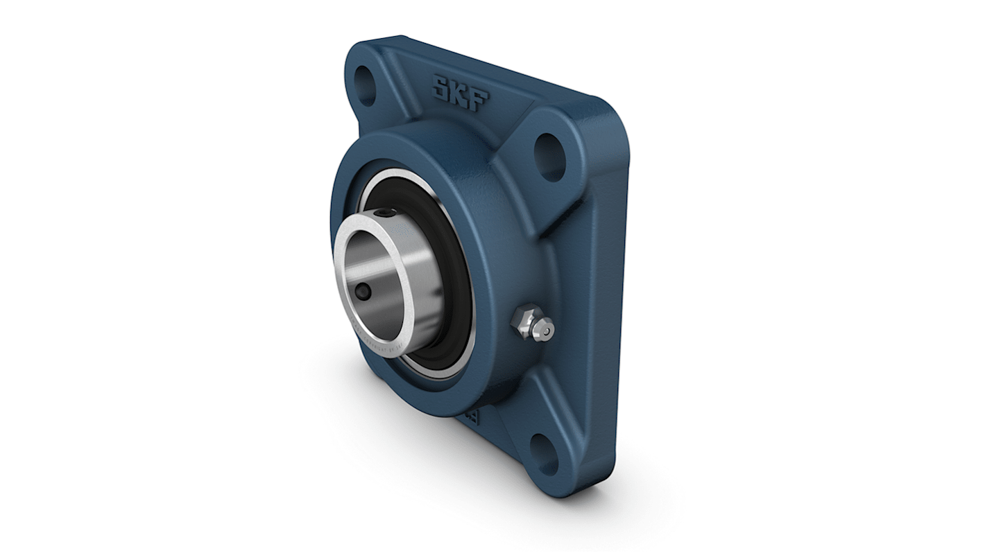 Roulement SKF, diam int 60mm, 4 trous de fixations en Fonte
