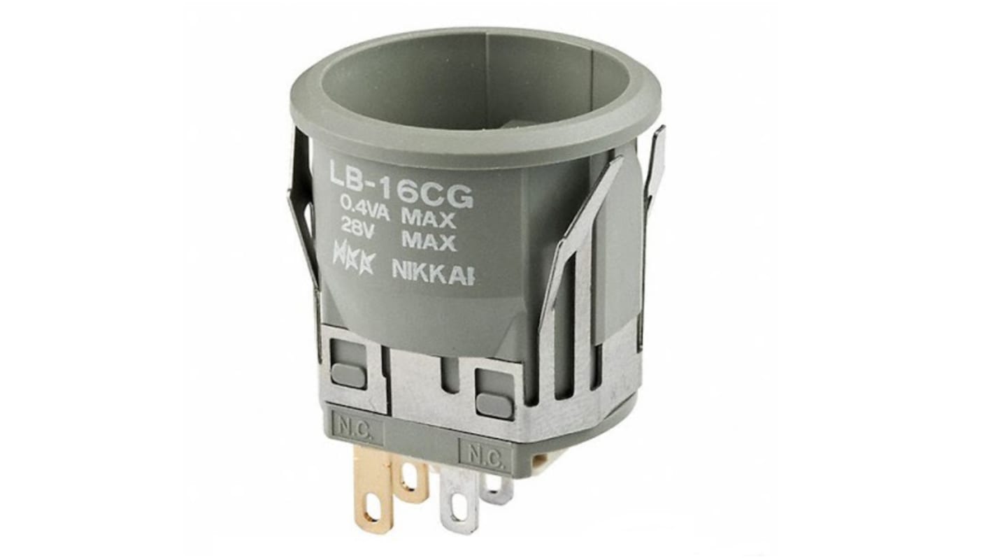 NKK Switches 押しボタンスイッチ, On-On, SPDT, 3 A, 22mm パネルマウント, IP65
