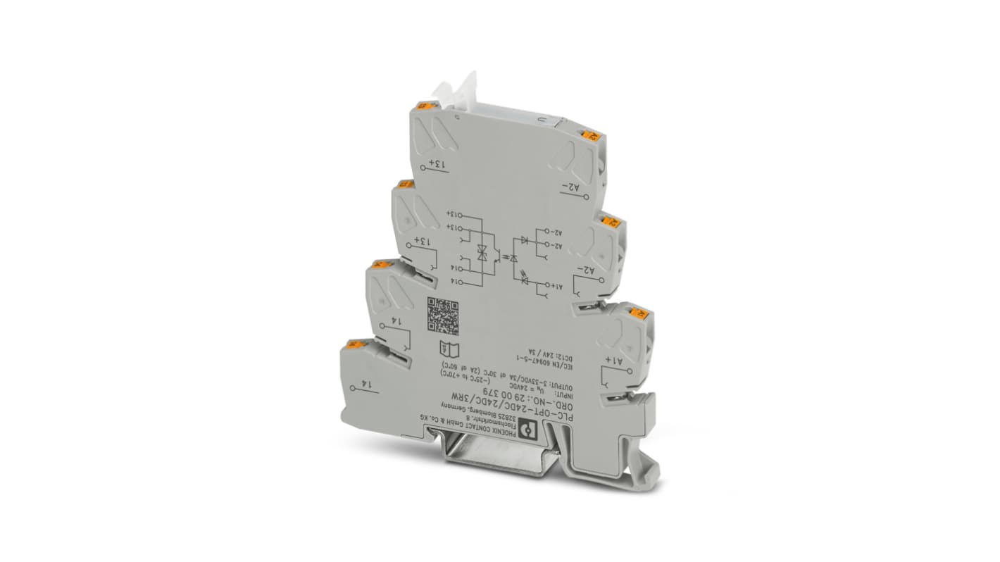 Module à relais statique Phoenix Contact PLC-OPT24DC, Rail DIN, 1,25 V