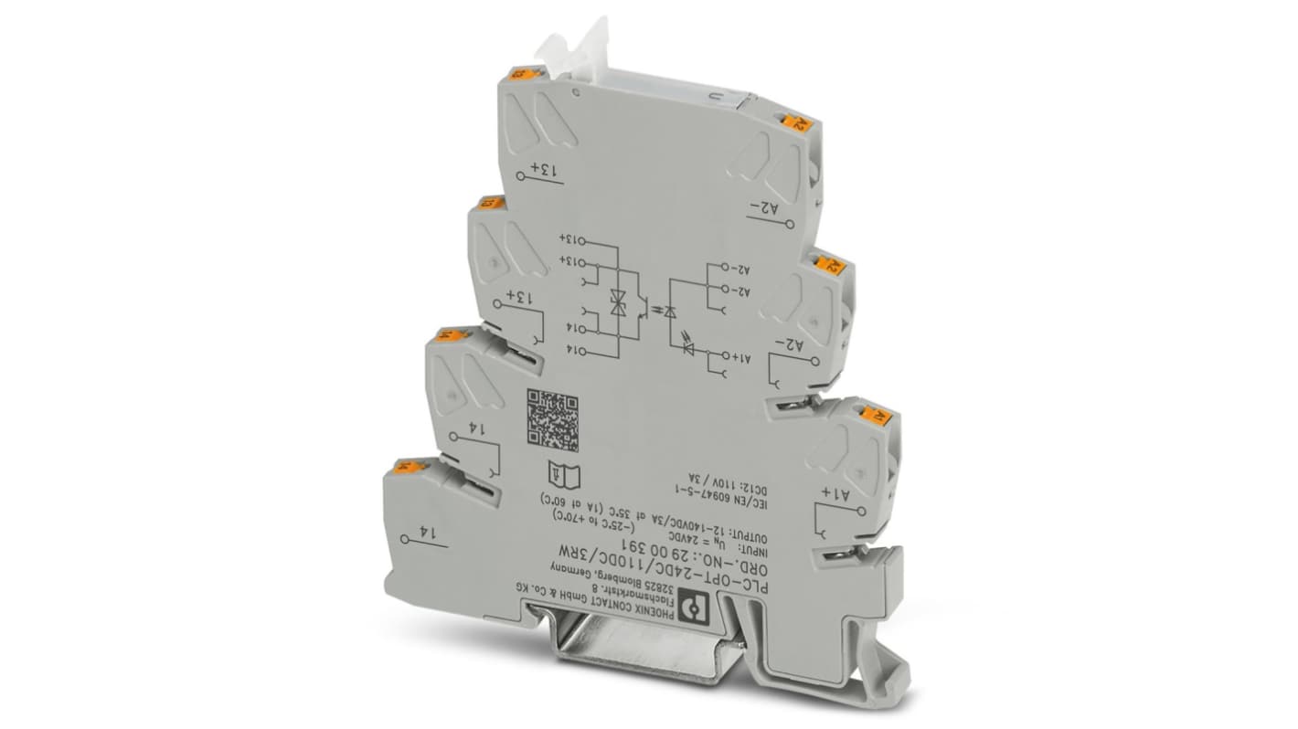 Módulo de relé de estado sólido Phoenix Contact PLC-OPT24DC, para carril DIN