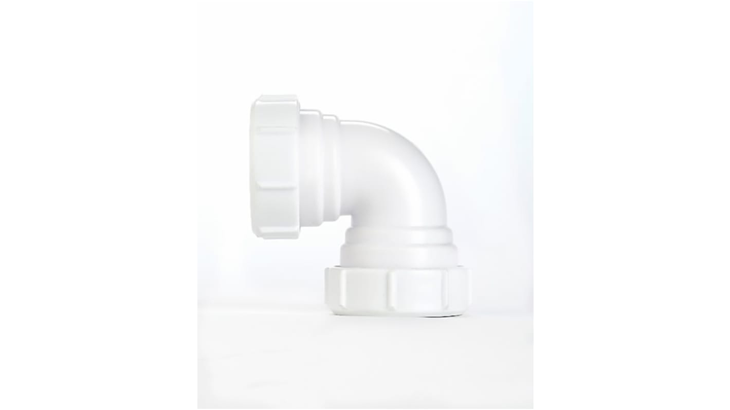 RS PRO Plastic Pipe Fitting, 90° Knuckle Bend, 32mm