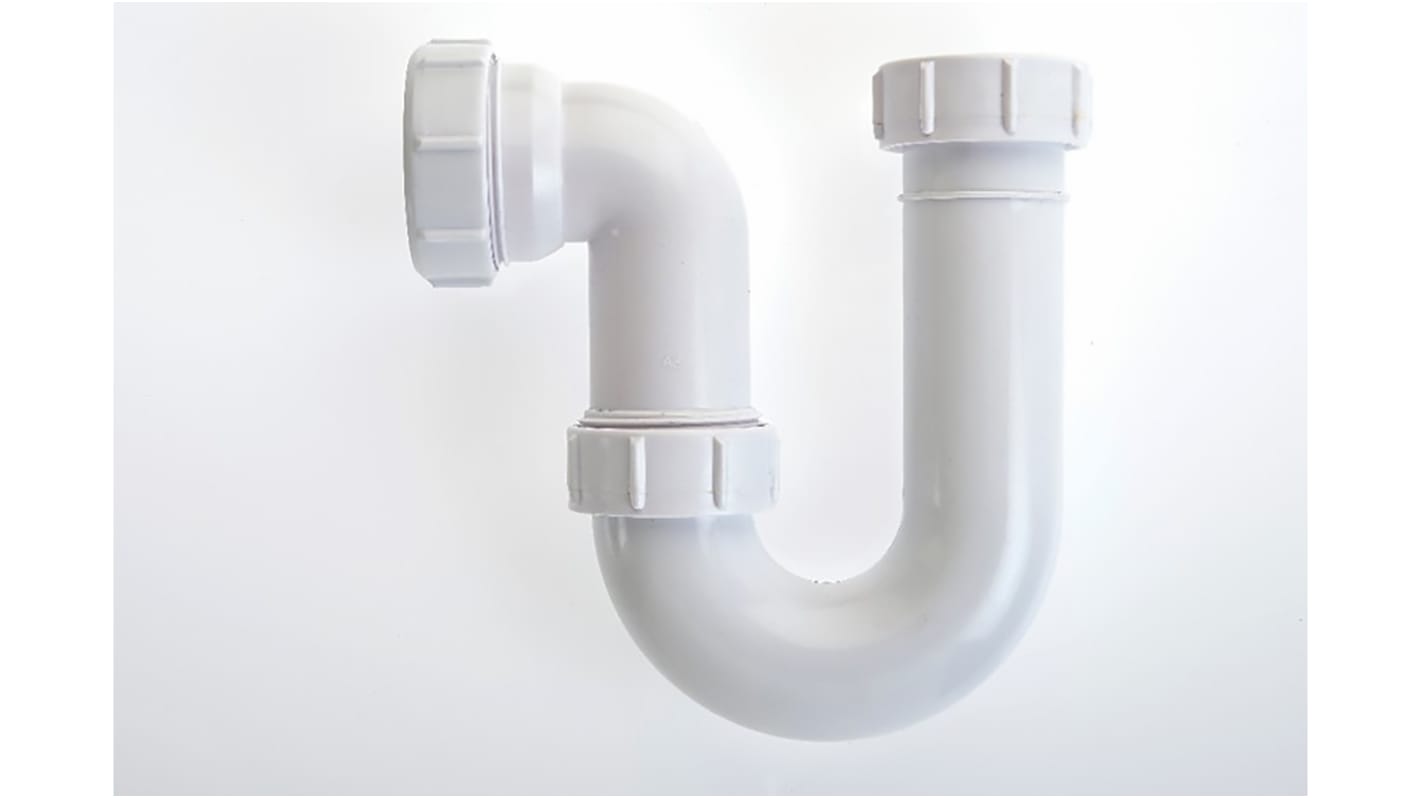 RS PRO P-Trap PVC Pipe Fitting, 40mm