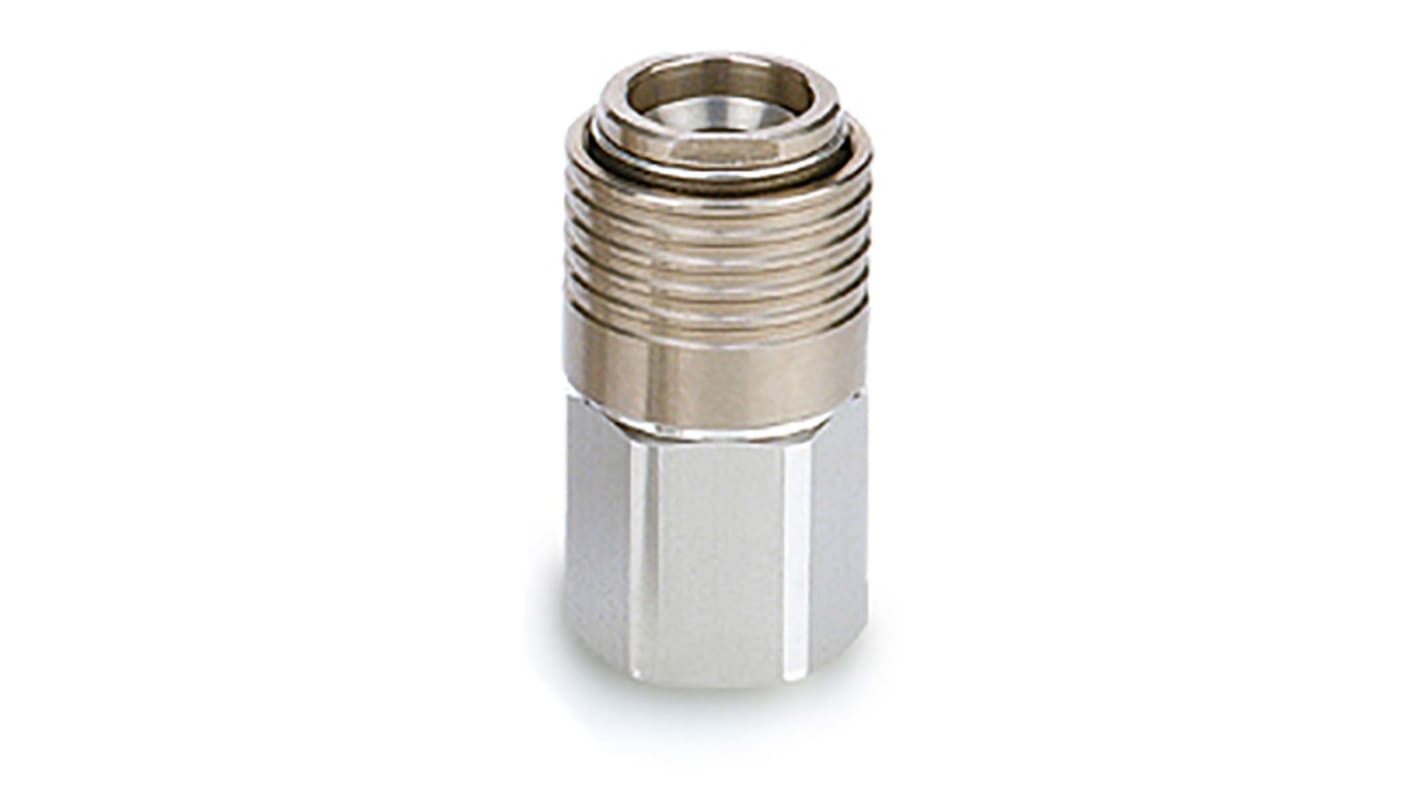 SMC 304 Stainless Steel Female Pneumatic Quick Connect Coupling, Threaded