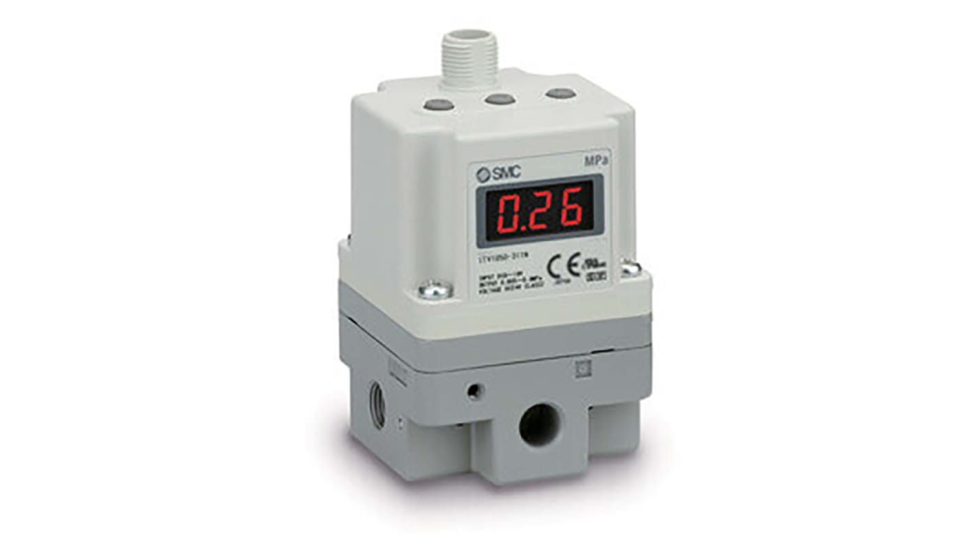 SMC G 1/8 Pneumatic Regulator - 0.005MPa to 0.9MPa, 1/8in, 1MPa max. input