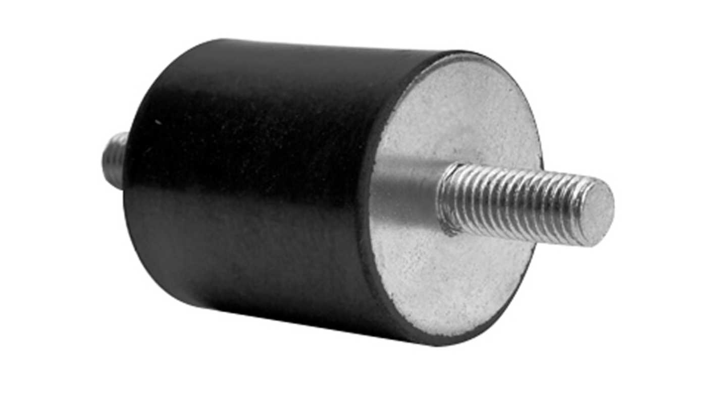 RS PRO M8X20 Anti Vibration Mount, Male to Male Bobbin with 22.6kg Compression Load