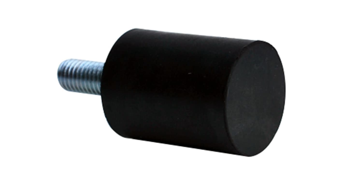 RS PRO M10X43 Anti Vibration Mount, Male Buffer Foot with 230.6kg Compression Load