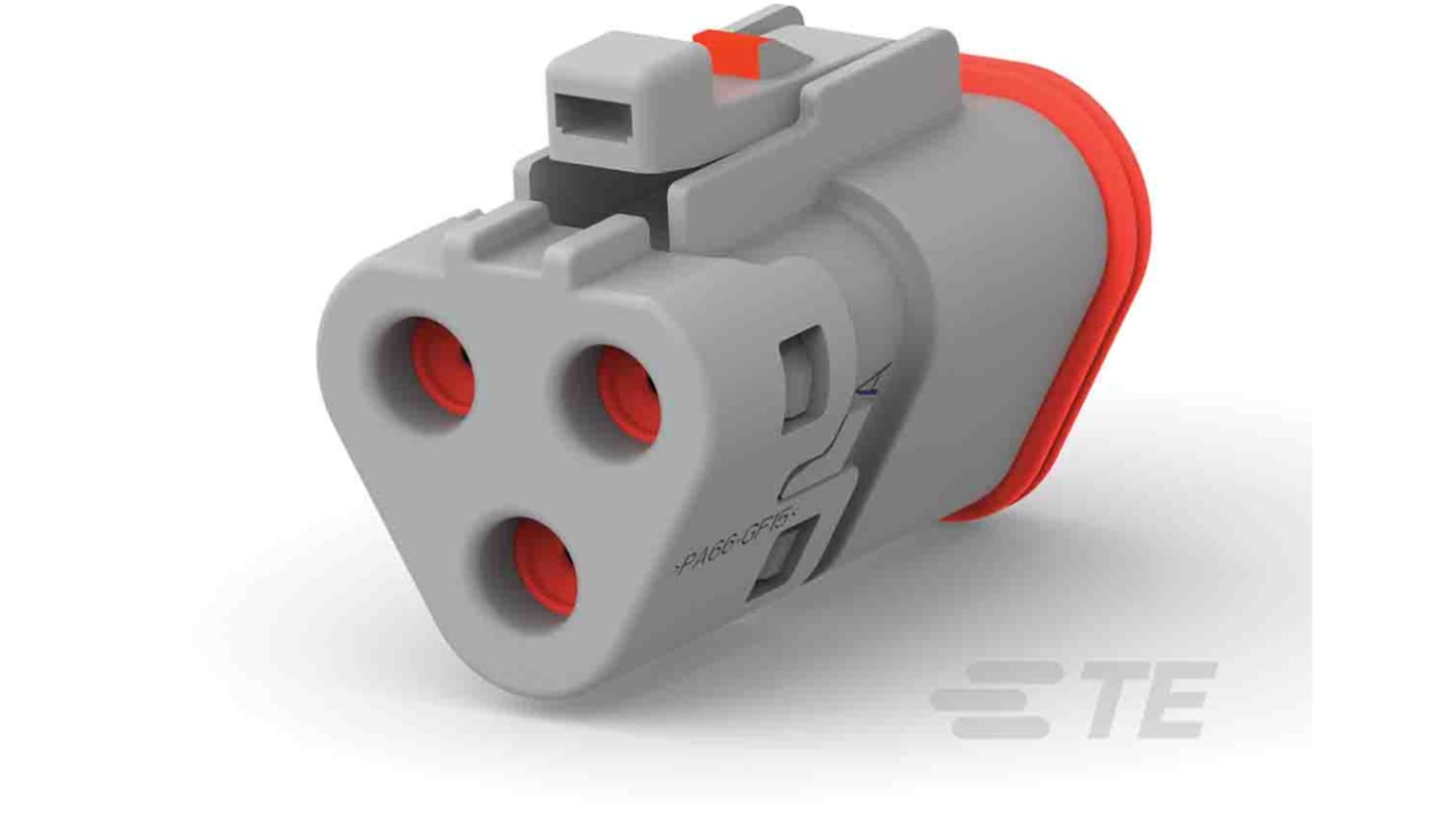 Deutsch, DEUTSCH DT Automotive Connector Plug Grey 3 Way DT06-3S-TE31 / 1-2303816-1