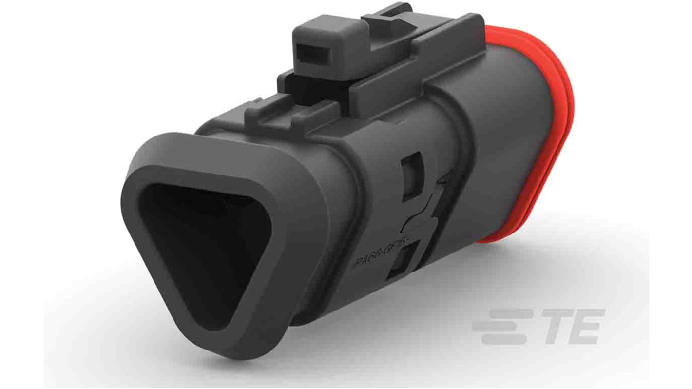 Deutsch, DEUTSCH DT Automotive Connector Plug Black 3 Way DT06-3S-TE82 / 2-2303816-4