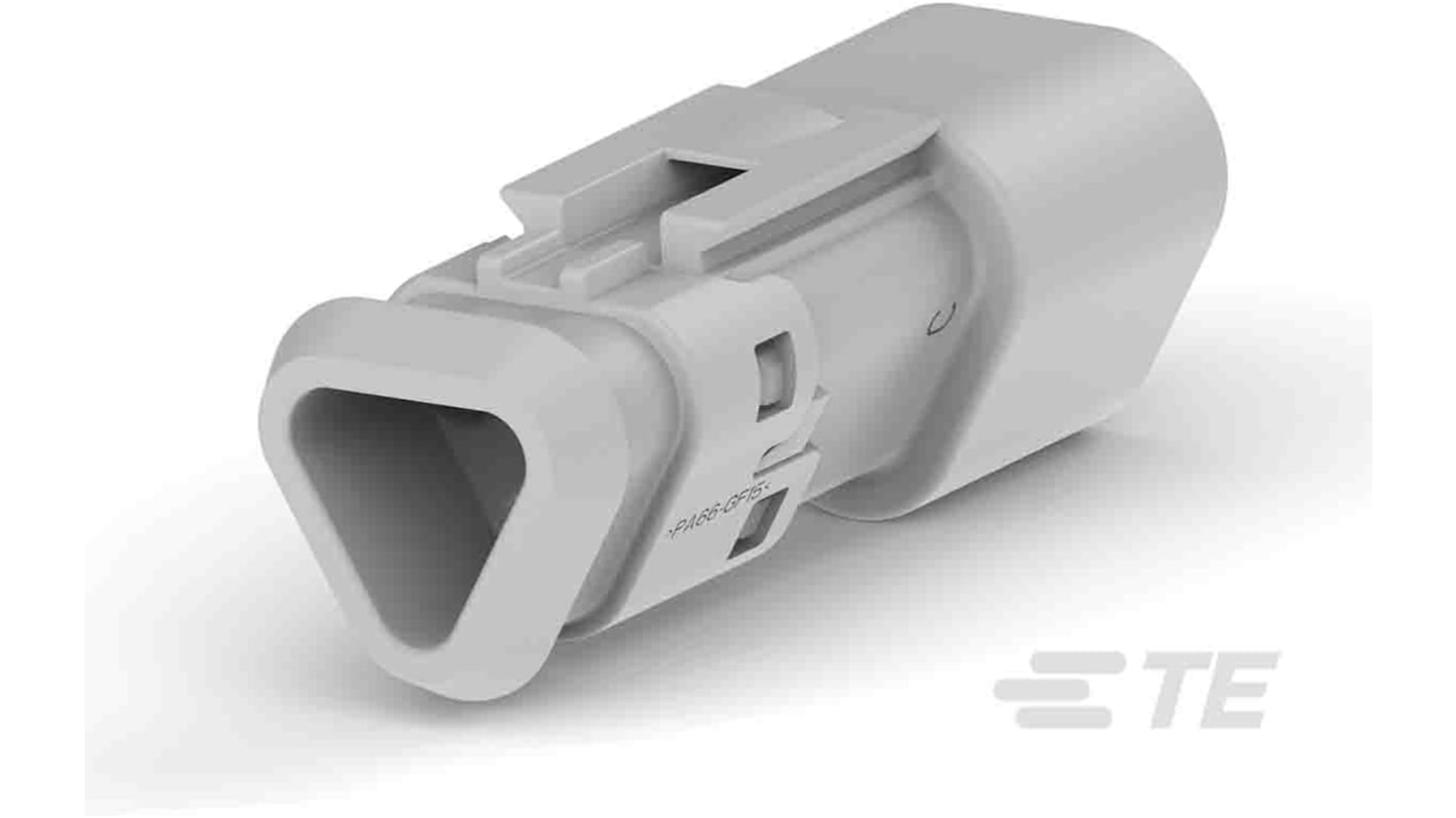 Deutsch, DEUTSCH DT Automotive Connector Socket Grey Cable Mount 3 Way, Screw Termination DT04-3P-TE81 / 2-2303813-1