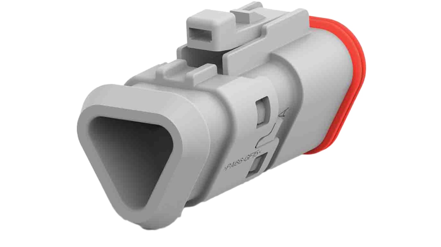 Deutsch, DEUTSCH DT Automotive Connector Plug Grey 3 Way DT06-3S-TE81 / 2-2303816-1