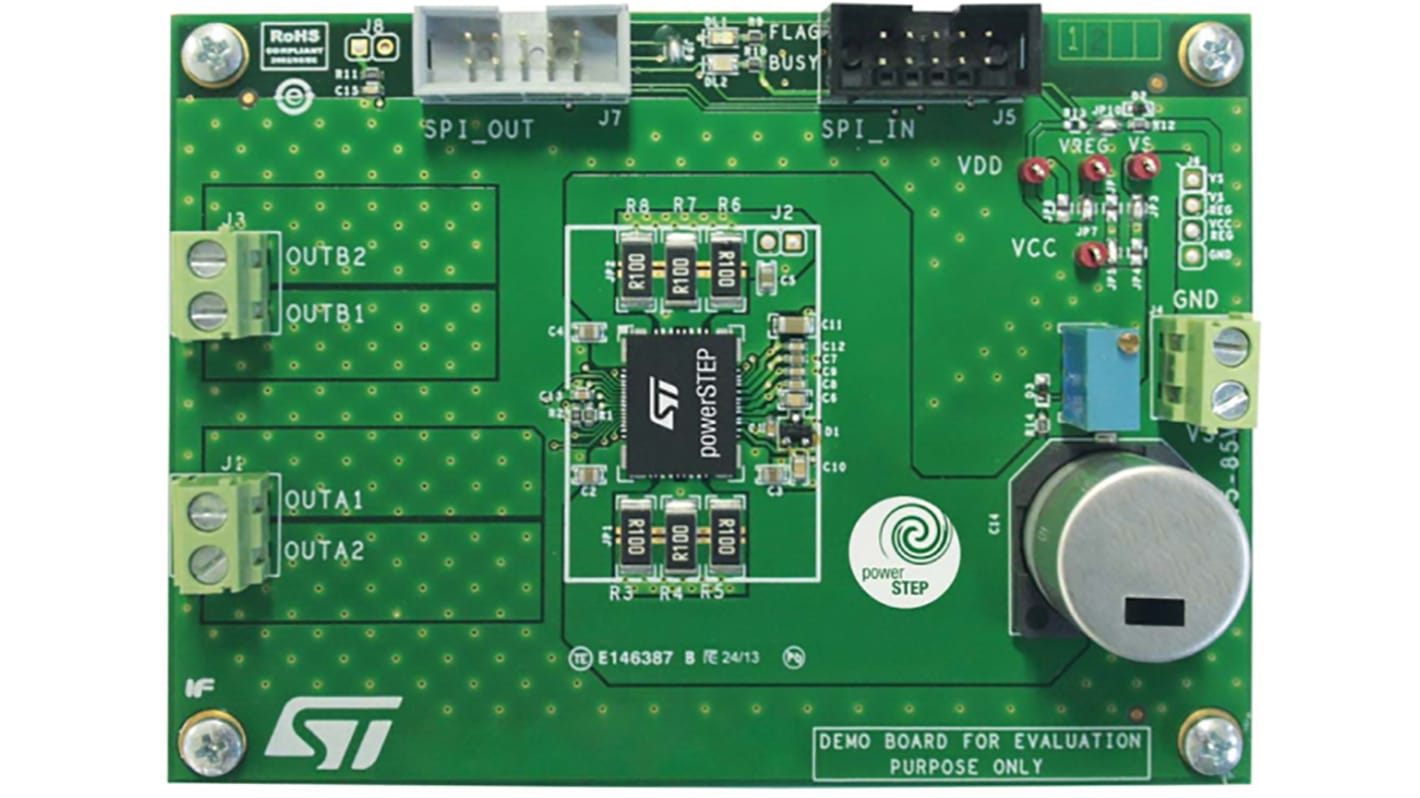 STマイクロ,  電源IC 開発キット, 評価ボード, マイクロステッピングモータ駆動 用, EVLPOWERSTEP01