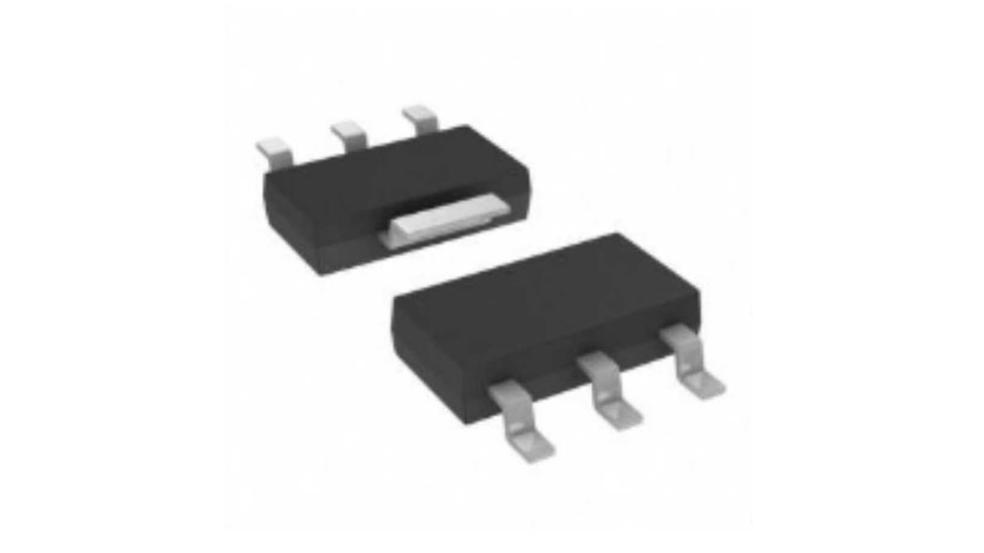 STMicroelectronics LDO稳压芯片, 3.3 V输出, 1.2A最大输出, 单路输出, SOT-223, 4针, 贴片安装, -40°C→+125 °C, ±2%精度