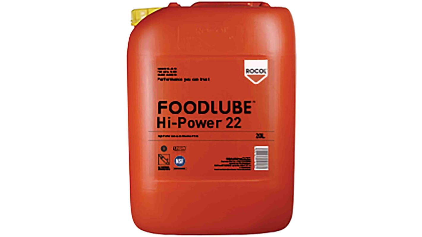 Rocol Foodlube® Hi-Power 22 Polyalphaolefin Lubricant 20 L Lubricator,Food Safe