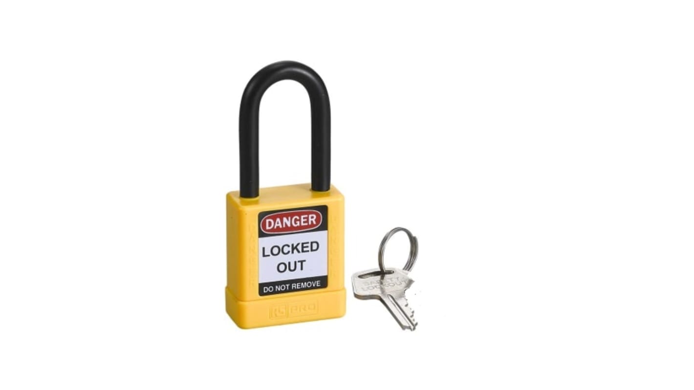 RS PRO Aluminium, Nylon Halter Typ Sicherheits-Absperrung z. Verwend.mit Verriegelungsvorrichtung, 1-fach Verriegelung,