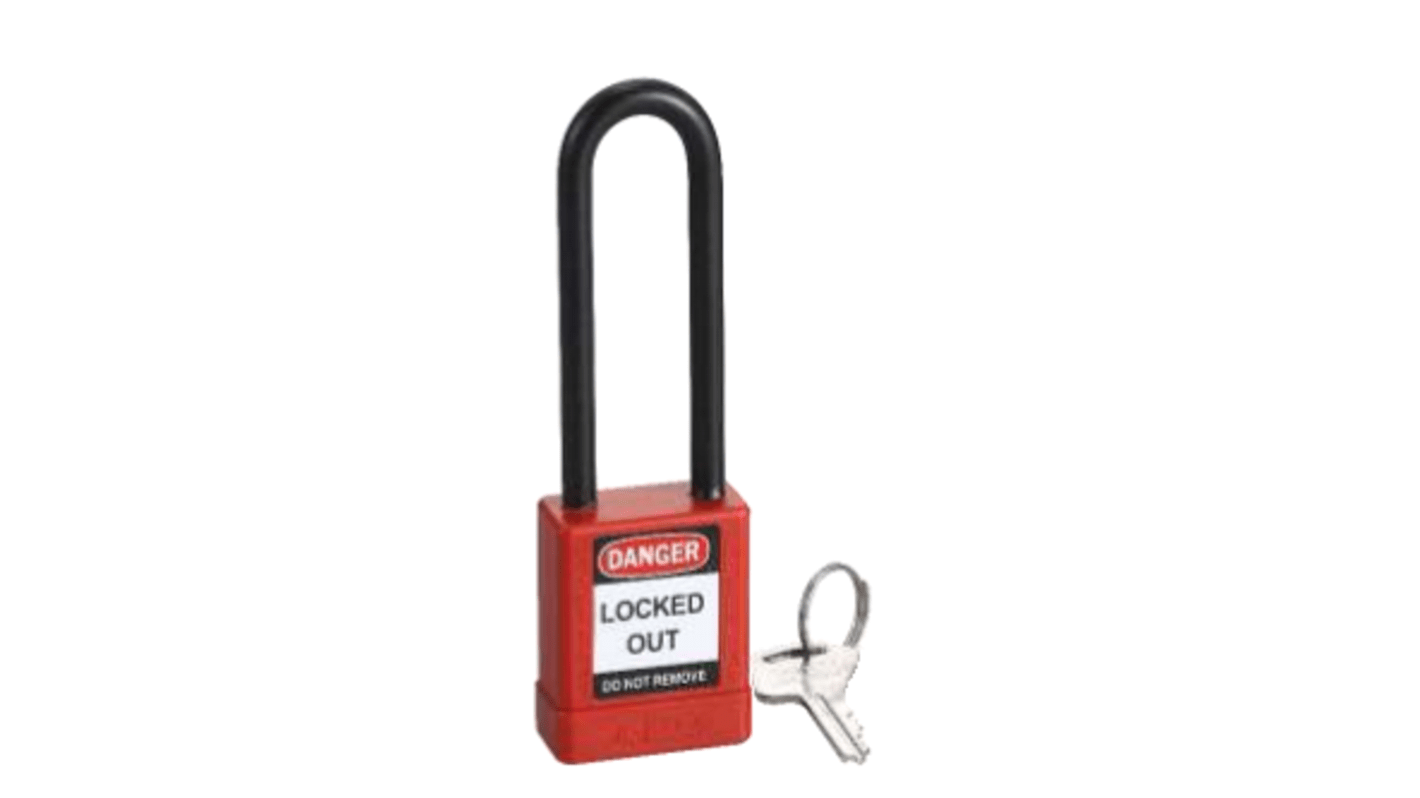 Blocco di sicurezza RS PRO in Alluminio, nylon, 1 foro di bloccaggio, grillo da 6mm