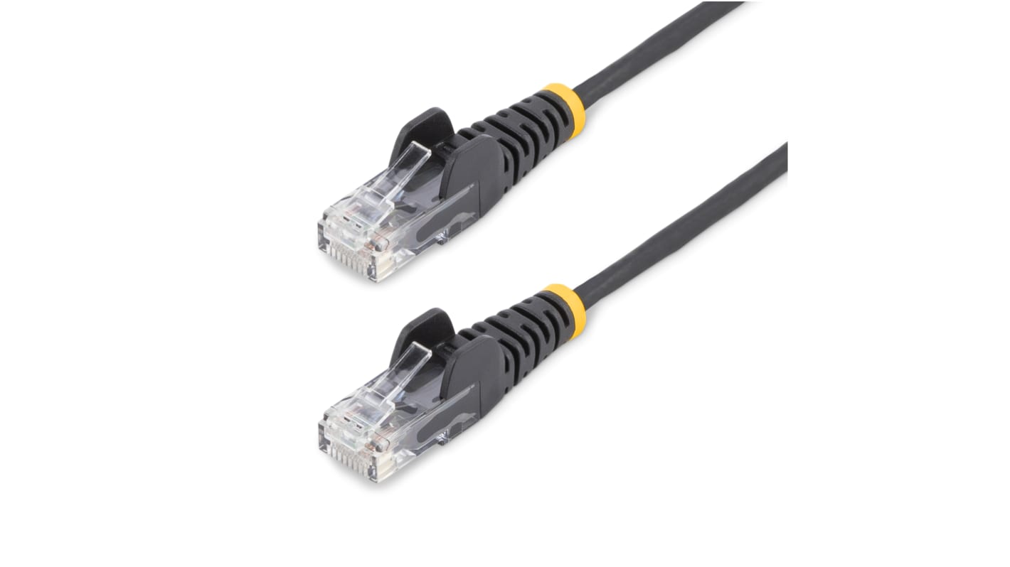 StarTech.com, 2m Cat6, Black RJ45 to Male RJ45 Male, U/UTPUnshielded, Terminated PVC Sheath