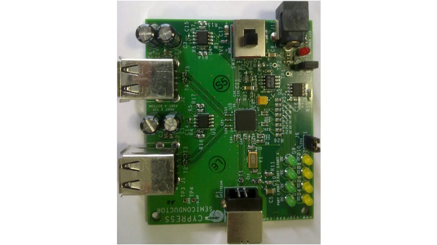 Infineon High-Speed Low-Power USB 2.0 Compliant 4-Port Hub HX2LP for Developing a Fixed-Function, Low-Power 4-Port USB
