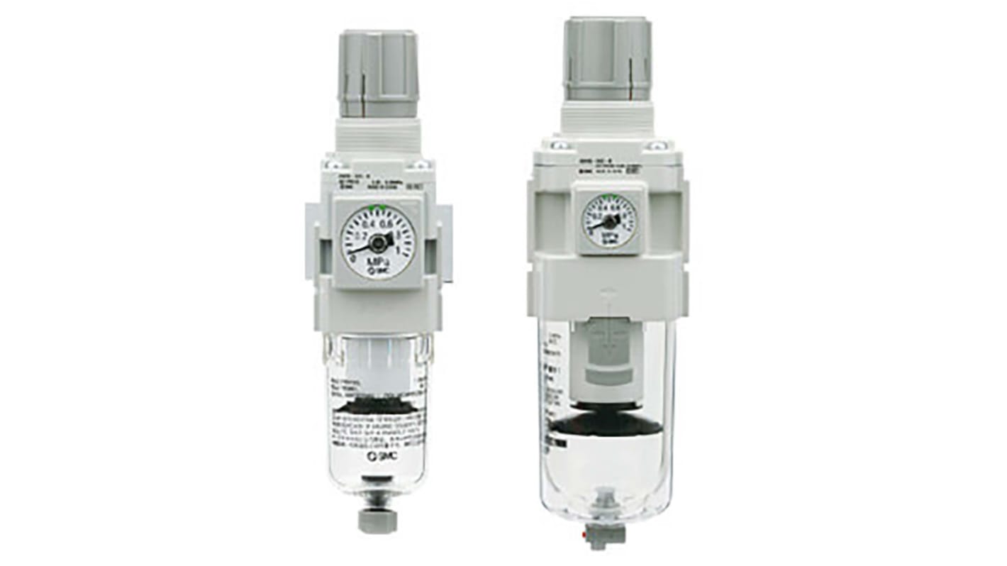 SMC AW30 Filter Regulator, 5μm, G 1/4, Manual, 1 MPa