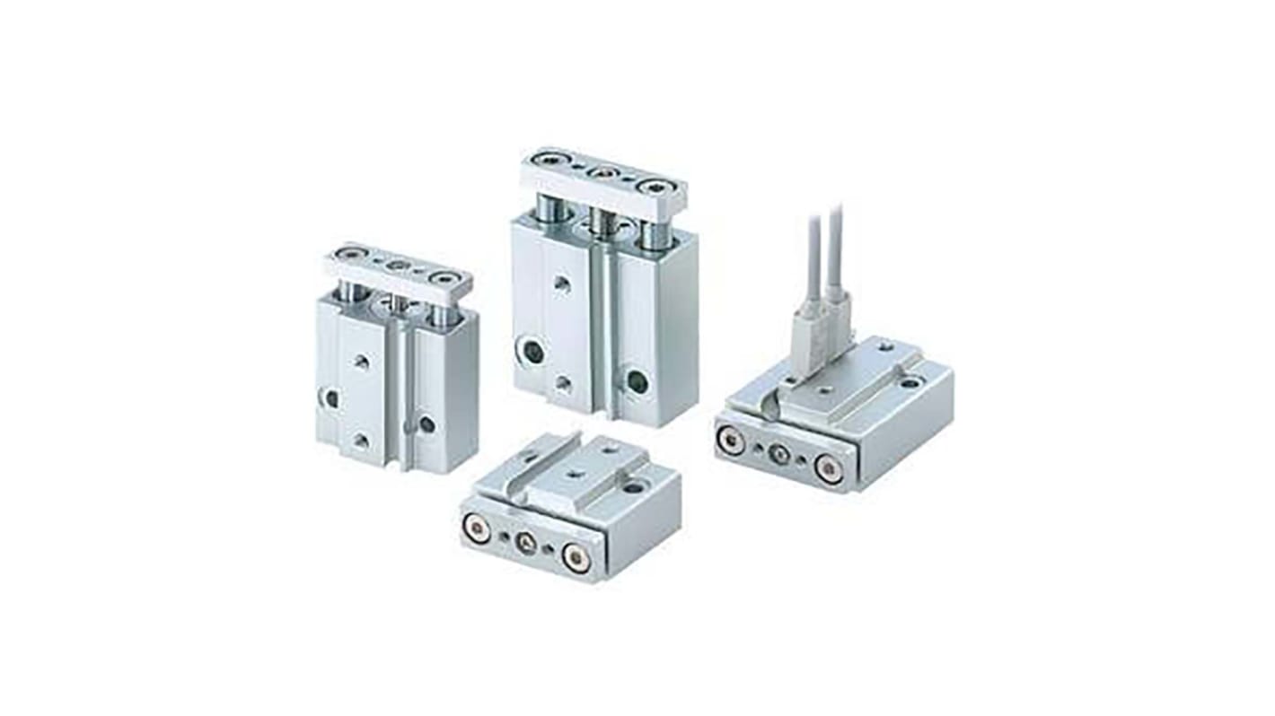 SMC Pneumatic Guided Cylinder - 6mm Bore, 5mm Stroke, MGJ Series, Double Acting