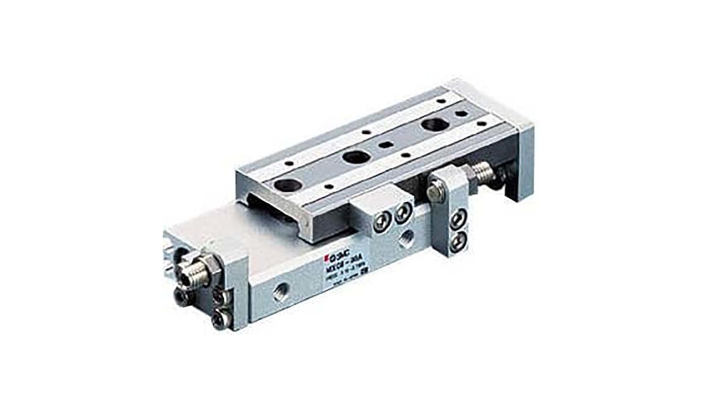 SMC Pneumatic Guided Cylinder - 12mm Bore, 40mm Stroke, MXQ Series, Double Acting