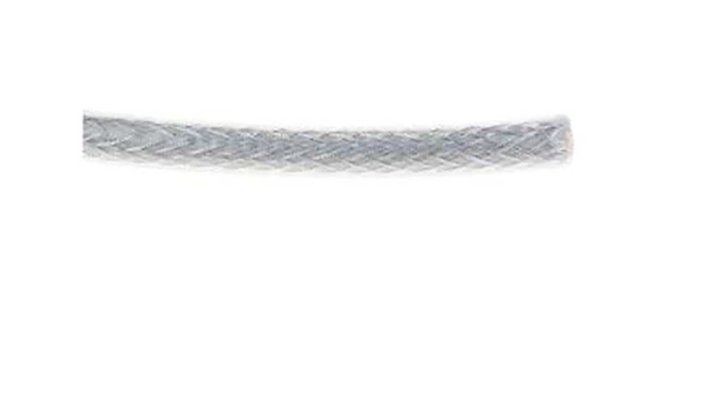 RS PRO Control Cable, 2 Cores, 1 mm², SY, Screened, 50m, Transparent PVC Sheath