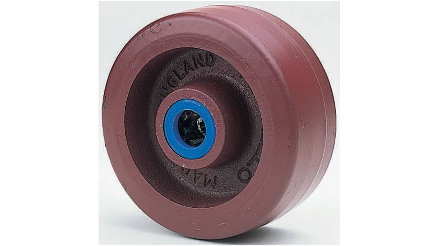 Flexello 耐磨手推车轮子, Φ100mm, 38mm轮宽, 250kg负载, 聚氨酯轮胎