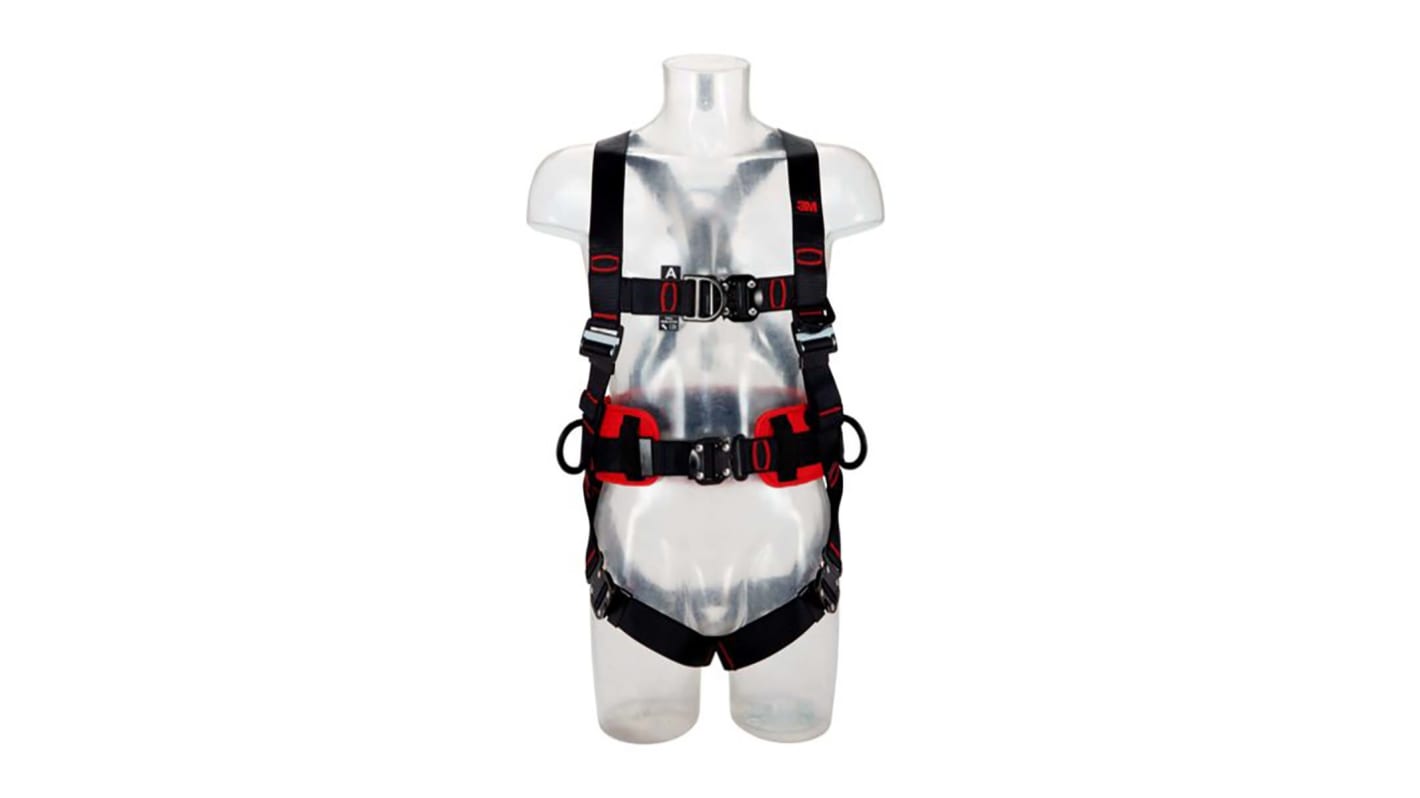 Imbracatura anticaduta 3M Torace 1161634 Con cintura attaccamento Anteriore Attacco rapido M/L Vita 140kg