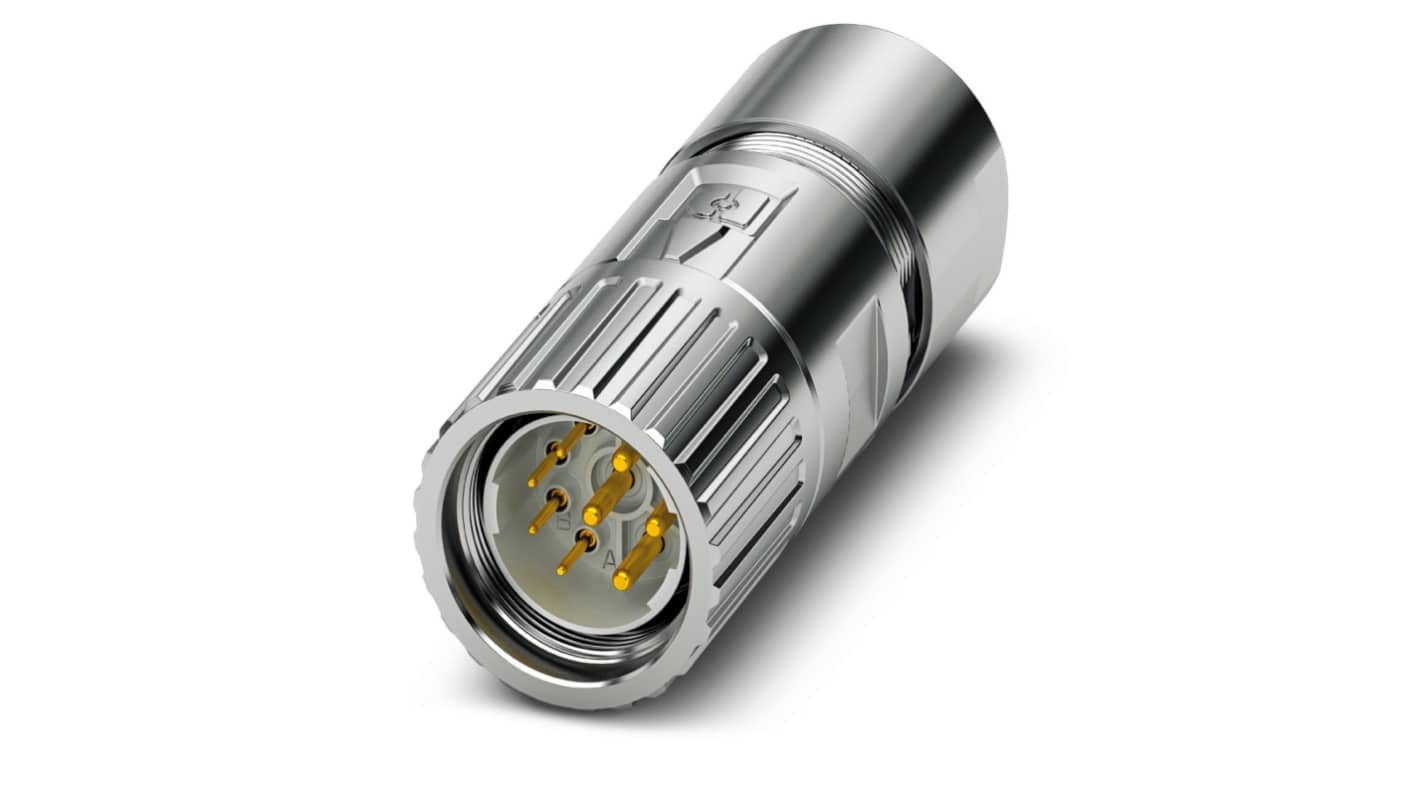Phoenix Contact Circular Connector, 8 Contacts, Cable Mount, M23 Connector, Plug, M23 PRO Series