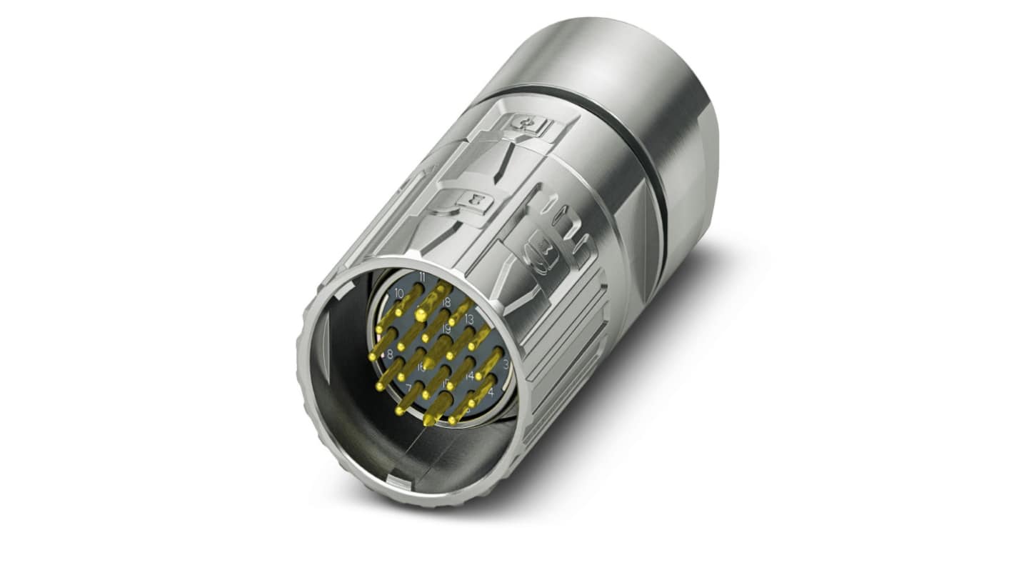 Phoenix Contact Circular Connector, 8 Contacts, Cable Mount, M23 Connector, Plug, M23 PRO Series