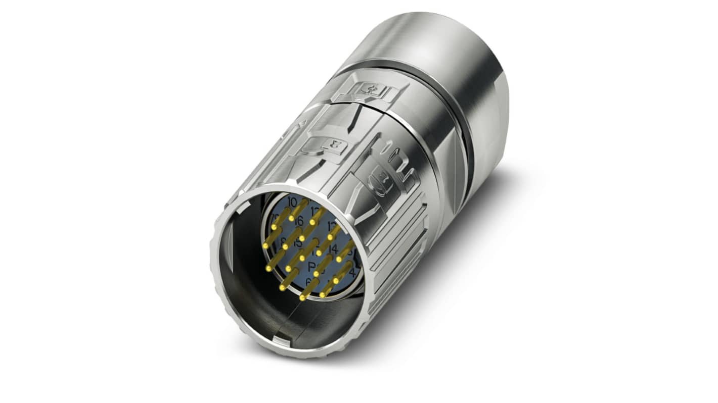 Phoenix Contact Circular Connector, 8 Contacts, Cable Mount, M23 Connector, Plug, M23 PRO Series