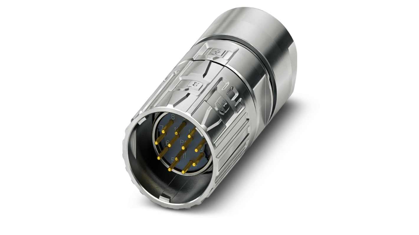 Phoenix Contact Circular Connector, 8 Contacts, Cable Mount, M23 Connector, Plug, M23 PRO Series