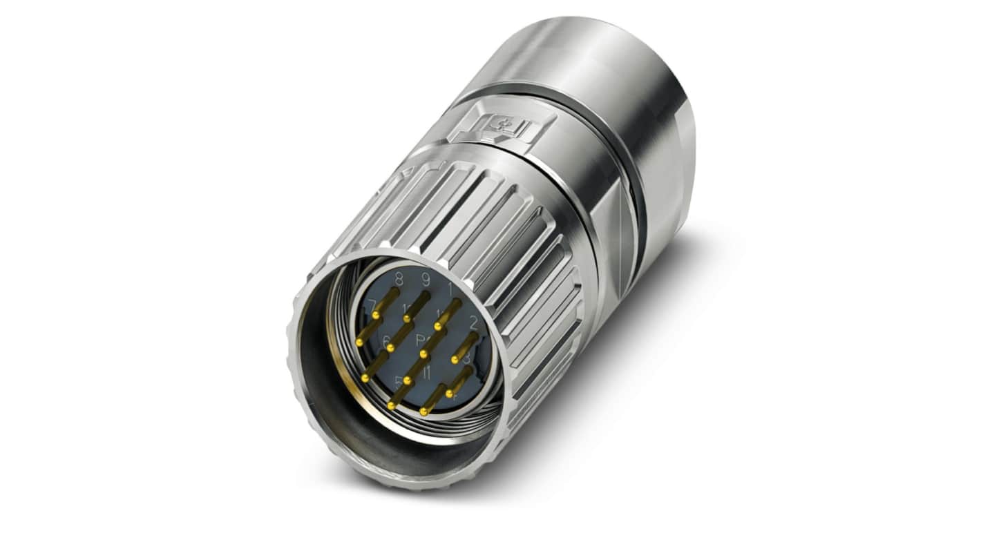 Phoenix Contact Circular Connector, 8 Contacts, Cable Mount, M23 Connector, Plug, M23 PRO Series