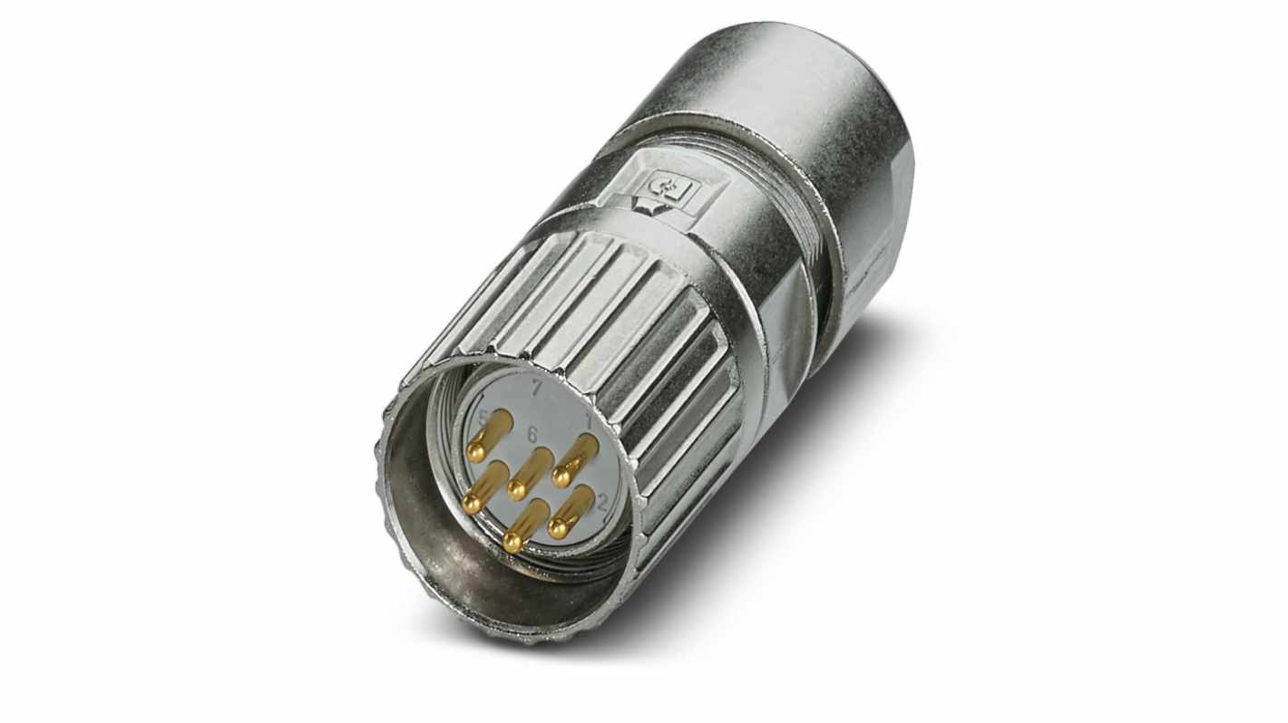 Phoenix Contact Circular Connector, 8 Contacts, Cable Mount, M23 Connector, Plug, M23 PRO Series