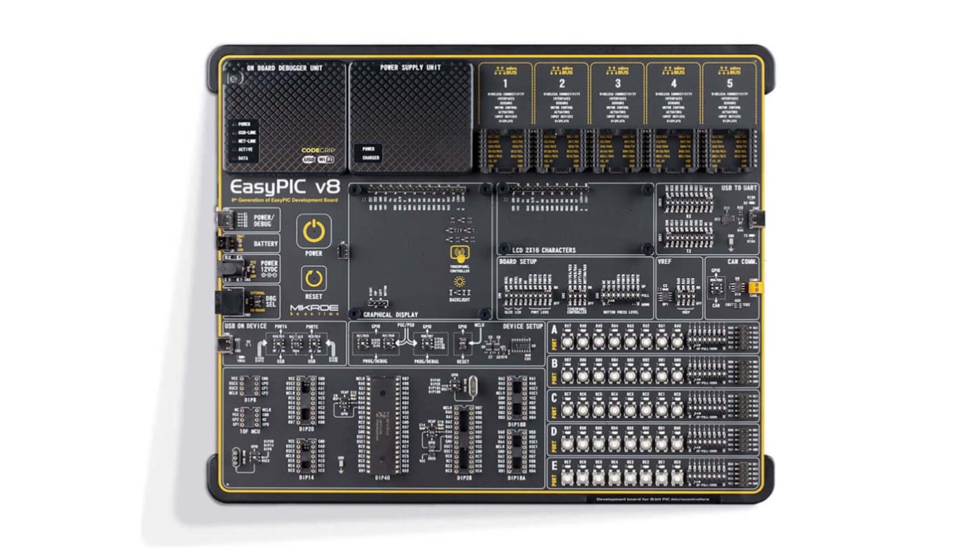 MikroElektronika Development Board開発ボード PIC 18F47K42 MIKROE-3614