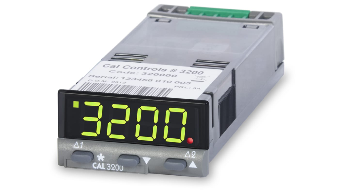 Rs-Online Termoregolatori PID CAL 3200 24 V c.a./c.c. 48 x 24 (1/32 DIN)mm 2 uscite Relè