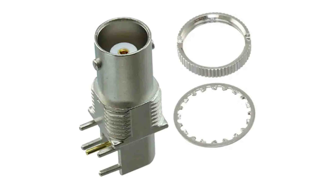 Samtec BNC Series, Jack Through Hole BNC Connector, 50Ω, Through Hole Termination, Right Angle Body