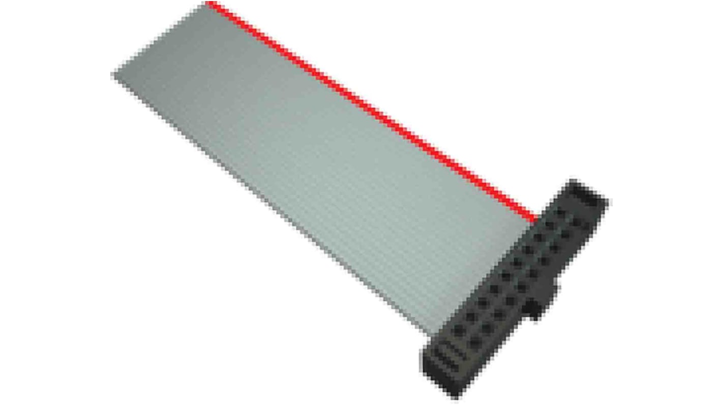 Samtec FFSD Series Flat Ribbon Cable, 20-Way, 1.27mm Pitch, 20in Length, Tiger Eye IDC to Tiger Eye IDC