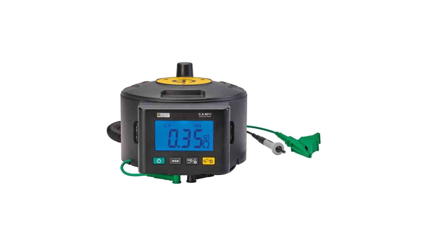 Misuratore di continuità Chauvin Arnoux CA 6011, Certificazione ISO, display LCD