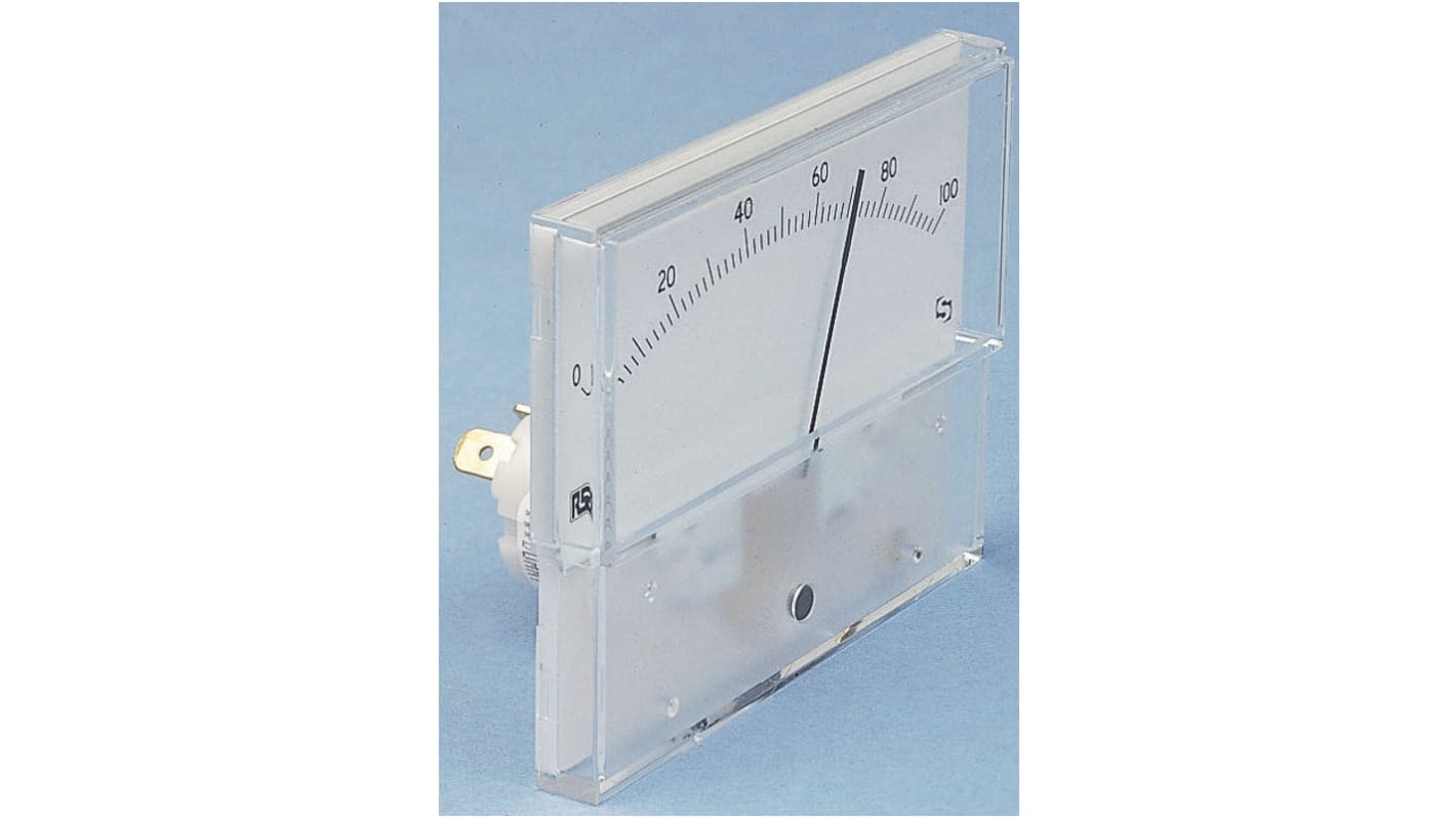 Amperomierz analogowy panelowy DC wysokość wycięcia: 55.5mm wartość 50μA ±1,5% +55°C Sifam Tinsley